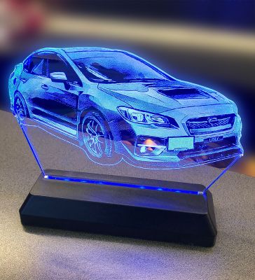 Kişiye Özel Resimli Araba Modelli 3d Led Gece Lambası