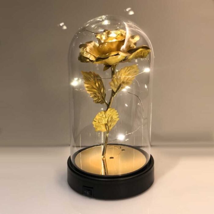 cam fanus gold gul siyah plastik tabanli lamba anneler gunu hediyeleri hediye ci 4076 52 B