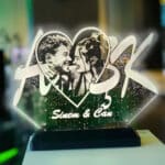 Kişiye Özel Resimli Aşk 3d Led Gece Lambası