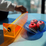 Turuncu Neon Streç Film Kesme Aparatı