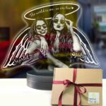 Arkadaşa Özel 3d Melek Modelli Gece Lambası Hediyesi