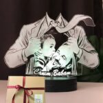 Babaya En Özel Hediye: Takım Elbiseli Kişiye Özel 3D Led Gece Lambası