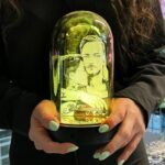 Cam Fanus Kişiye Özel Resimli 3d Gece Lambası