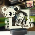 Çocuklara Özel Fotoğraflı Koala 3D Modelli Gece Lambası Hediyesi