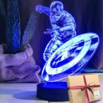 Çocuklara Özel Kaptan Amerika Led Lamba Hediyesi