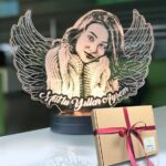 Kişiye Özel 3D Melek Modelli Gece Lambası