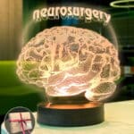 Kişiye Özel Doktorlar için Beyin Figürlü Led Lamba