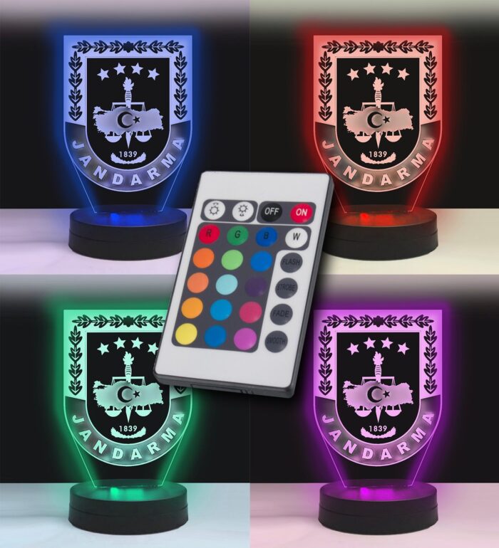 kisiye ozel jandarma logolu hediye led lamba kcm11746017 6 5fe9e27f78d849859ac45fa7a348c606