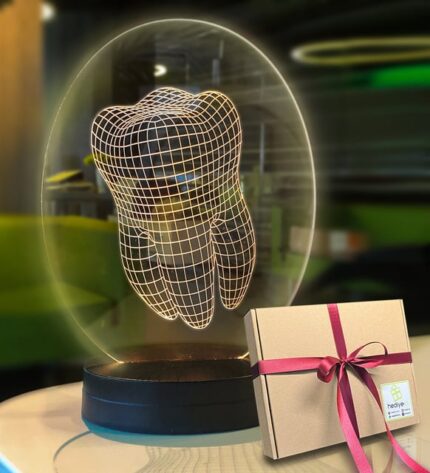 Kişiye Özel Oval Diş Hekimi Hediyesi Dentist Led Lamba