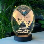 Sevgiliye özel el ele kişiye özel Led Lamba