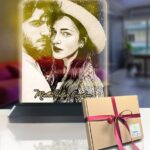 Sevgiliye Hediye Kişiye Özel Resimli Dikey Dikdörtgen 3d Led Gece Lambası