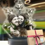 Sevgiliye Yılbaşı Hediyesi Kişiye Özel Kar Tanesi 3d Led Gece Lambası