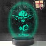 Star Wars Sevenlere Özel Dj Yoda 3D Modelli Gece Lambası Hediyesi