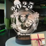 Yılbaşı Hediyesi Kişiye Özel Sarmal Oval 3d Led Gece Lambası