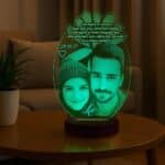 Kişiye Özel Papatya 3d Modelli Gece Lambası