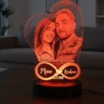 Kişiye Özel Kalpli Sonsuzluk Modeli Gece Lambası