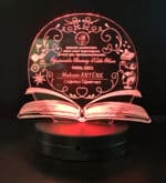 Coğrafya Öğretmenine Özel 3D Gece Lambası Hediyelik - Görsel 2