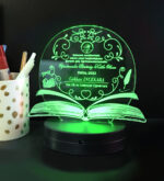 Türk Dili ve Edebiyatı Öğretmenine Özel 3D Gece Lambası Hediyelik - Görsel 3