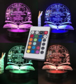 Coğrafya Öğretmenine Özel 3D Gece Lambası Hediyelik - Görsel 5