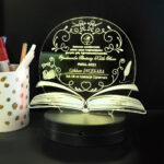 Türk Dili ve Edebiyatı Öğretmenine Özel 3D Gece Lambası Hediyelik