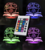 Tarih Öğretmenine Özel 3D Gece Lambası Hediyelik - Görsel 7