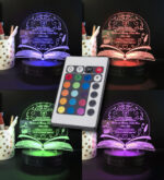 Türk Dili ve Edebiyatı Öğretmenine Özel 3D Gece Lambası Hediyelik - Görsel 5