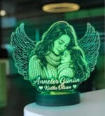 Anneler Gününe Özel Kişiye Özel 3D Melek Modelli Gece Lambası - Görsel 4